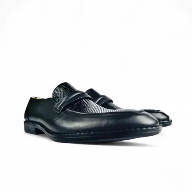 Two-Tone Loafer - Black