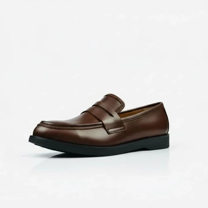 Leather College Loafer - Brown