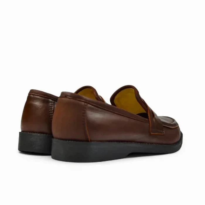 Leather College Loafer - Brown