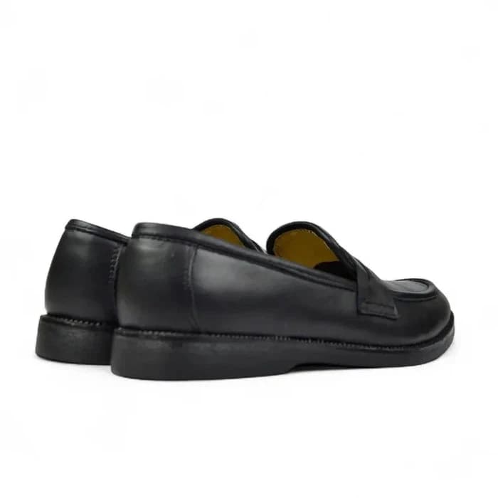 Leather College Loafer - Black
