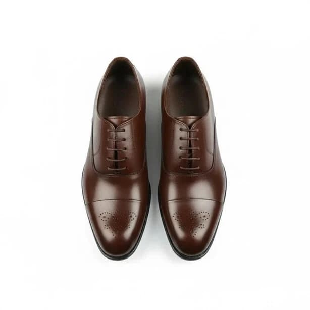 Leather Oxford shoes - P-503 Brown