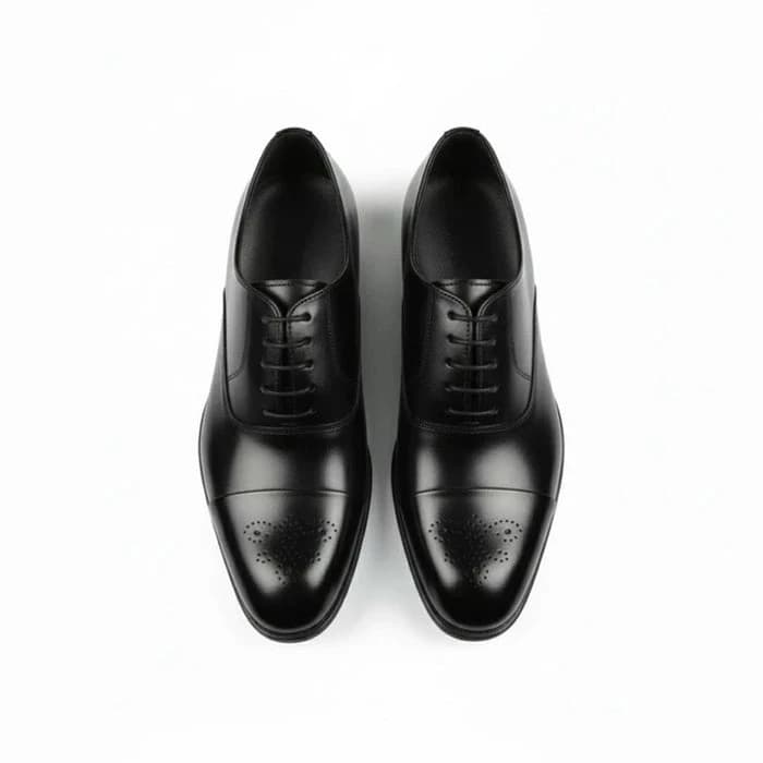 Leather Oxford shoes - P-503 Black