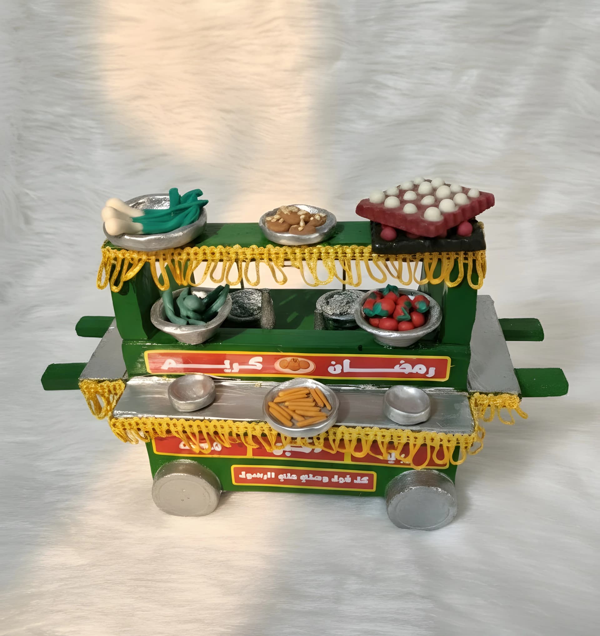 Ramadan Fava Bean Cart Figurine – Suhoor Décor