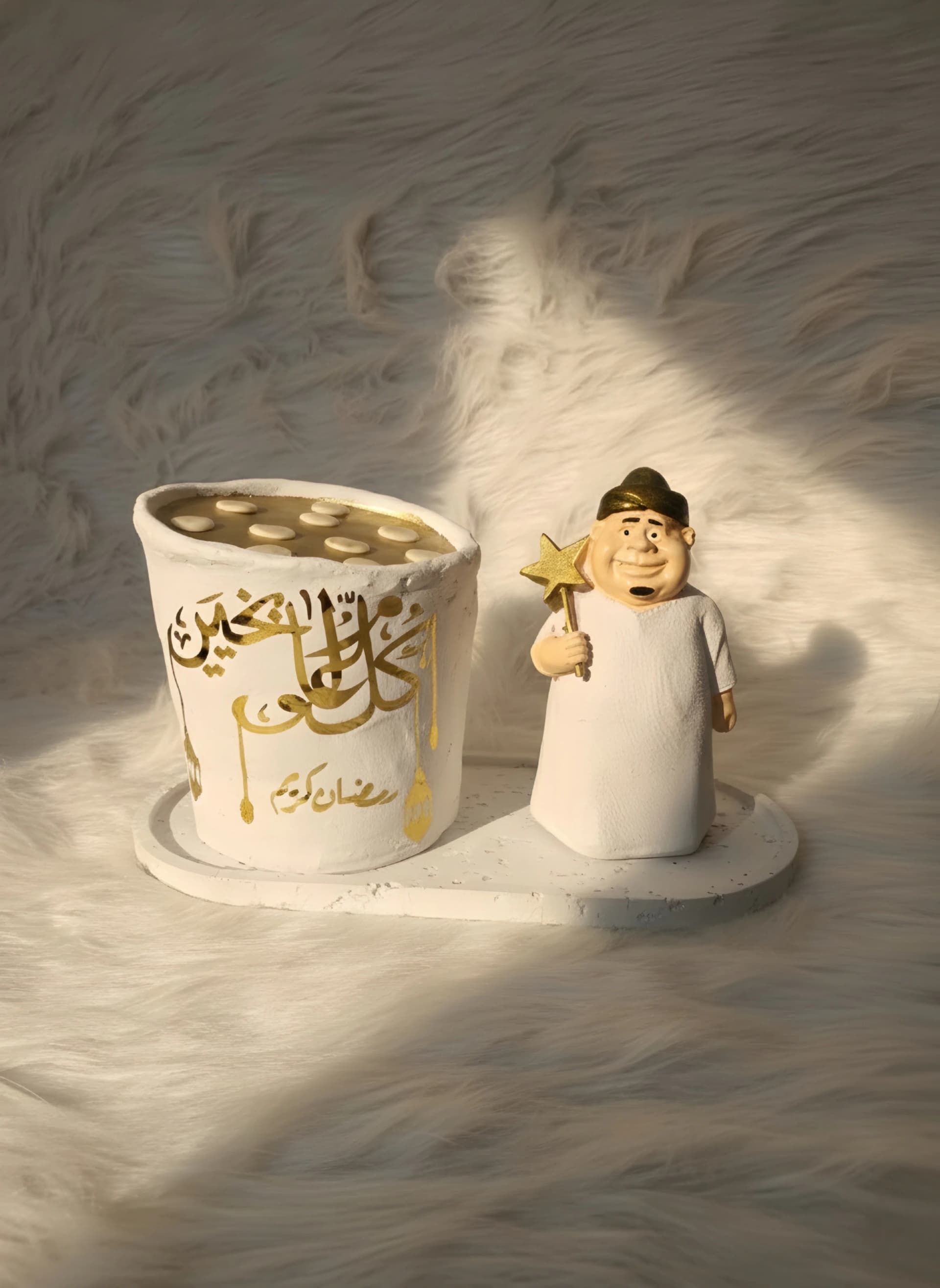 ديكور رمضان فنانيس مع عربية قطايف