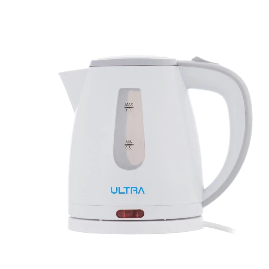 غلاية كهربائية Ultra - UKP12WE1 (سعة 1 لتر، 1200 وات، أبيض)