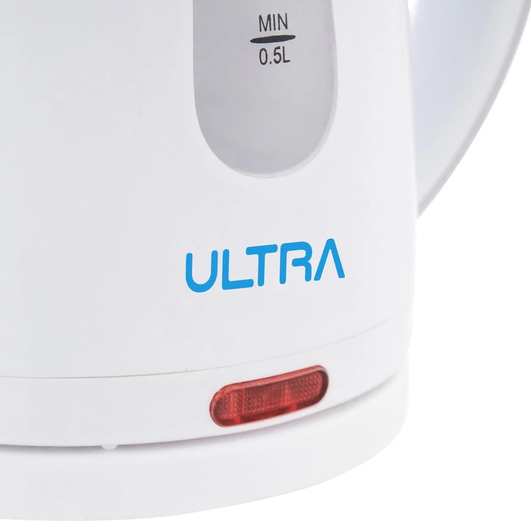 غلاية كهربائية Ultra - UKP12WE1 (سعة 1 لتر، 1200 وات، أبيض)