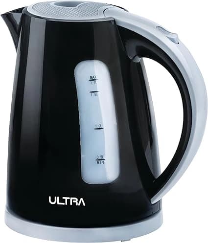 غلاية كهربائية Ultra - UKP20KE1 (سعة 1.7 لتر، 2000 وات، أسود)