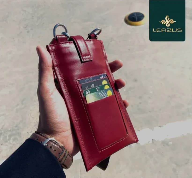 Burgundy - LEATHER BAGGY WALLET