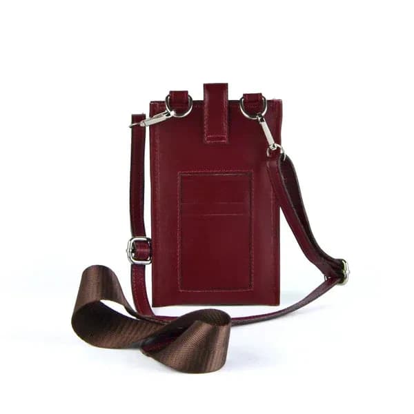 Burgundy - LEATHER BAGGY WALLET