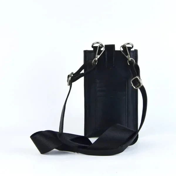 Black - LEATHER BAGGY WALLET