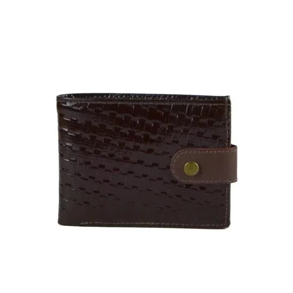 Leather Brown wallet - S-22LOCK-BROWN