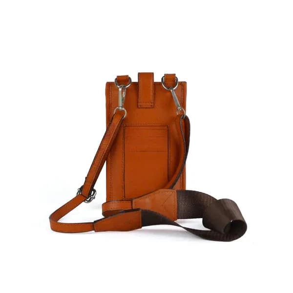 Orange - LEATHER BAGGY WALLET