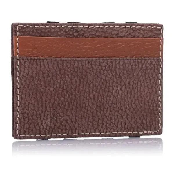 Leather wallet - magic brown