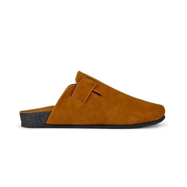 Leather SnapClog - Havana