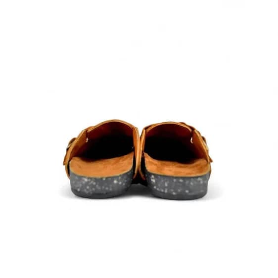 Leather SnapClog - Havana