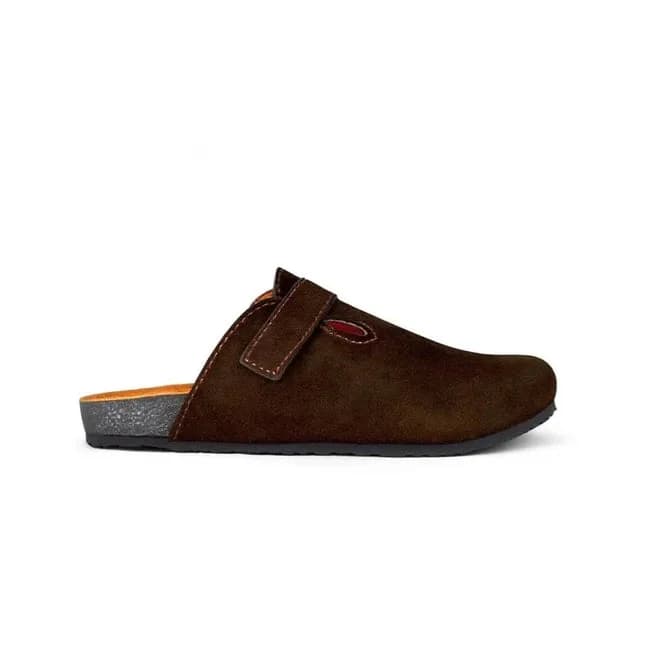Leather SnapClog - Brown
