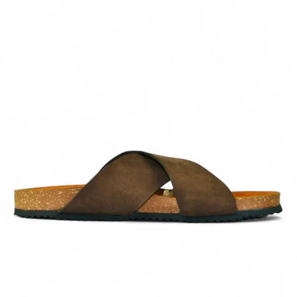 Leather SnapX Sandal - Brown