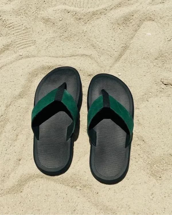 Leather SnapToe - Olive Green