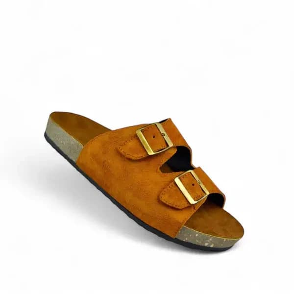 Leather SnapDue Sandal - Havana