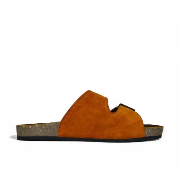 Leather SnapDue Sandal - Havana