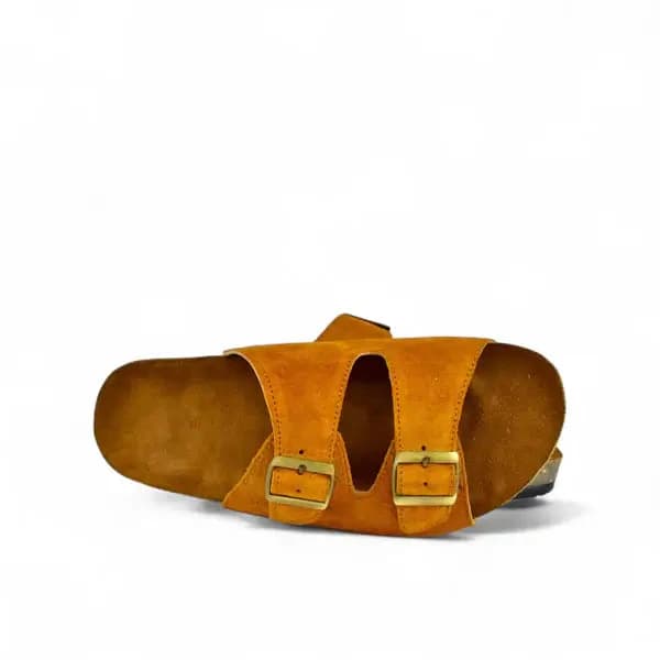 Leather SnapDue Sandal - Havana