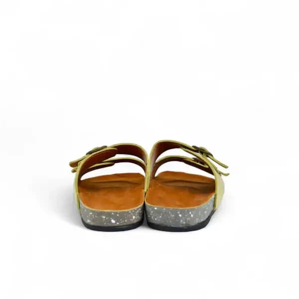 Leather SnapDue Sandal - Beige