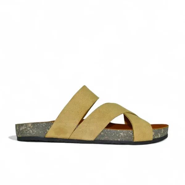 Leather SnapXtra Sandal - Beige