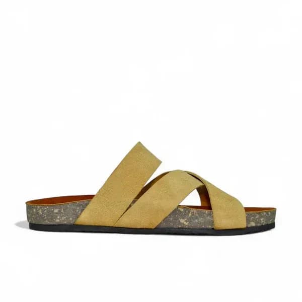 Leather SnapXtra Sandal - Beige