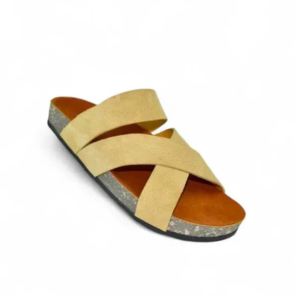 Leather SnapXtra Sandal - Beige