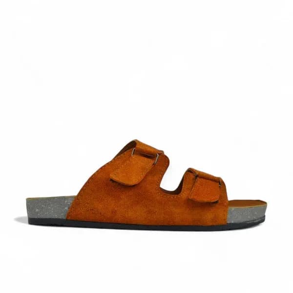 Leather SnapLock Sandal - Havana