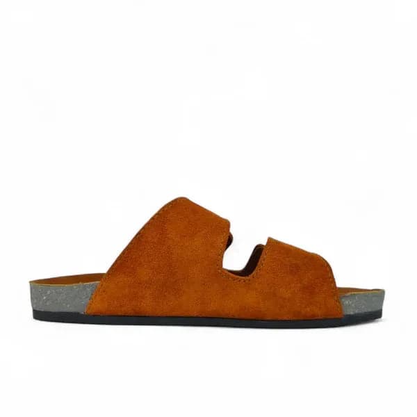 Leather SnapLock Sandal - Havana