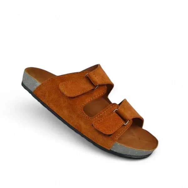 Leather SnapLock Sandal - Havana