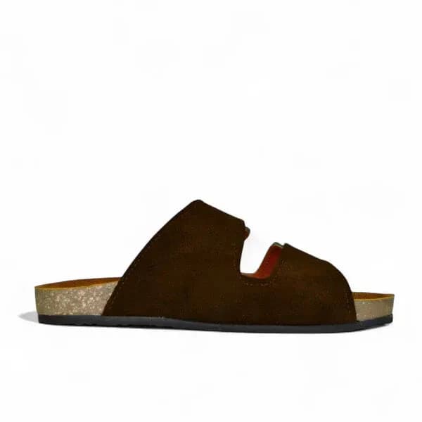 Leather SnapLock Sandal - Brown