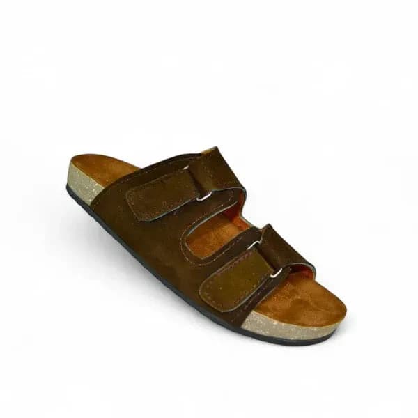 Leather SnapLock Sandal - Brown