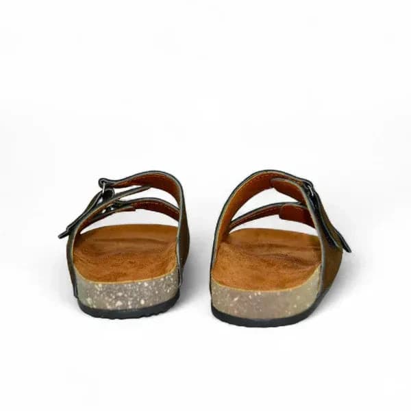 Leather SnapLock Sandal - Brown