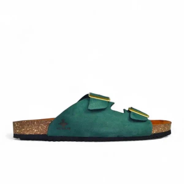 Leather SnapDue Sandal - Green