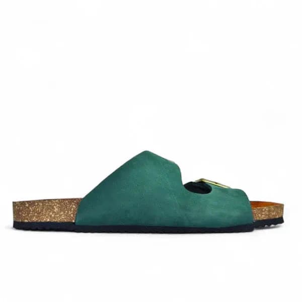 Leather SnapDue Sandal - Green