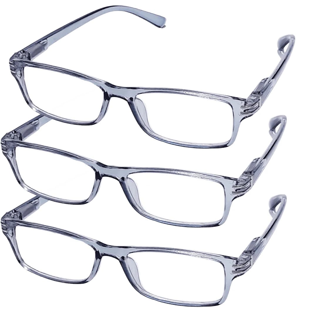 Three Reading Glasses for Men & Women – with case and cloth