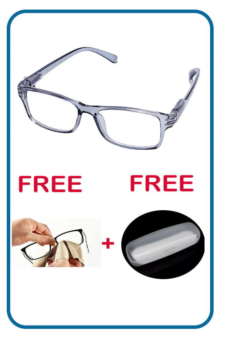 Three Reading Glasses for Men & Women – with case and cloth