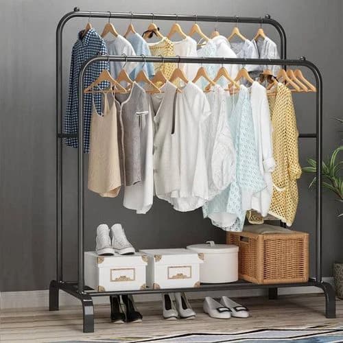 Clothes Metal Stand - Black