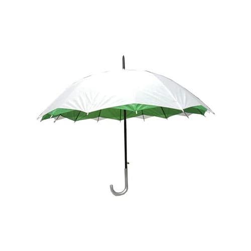 Protect from the Sun and Rain, Two Layers, Automatic Opening - White and Green