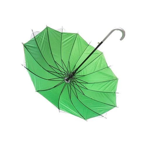 Protect from the Sun and Rain, Two Layers, Automatic Opening - White and Green