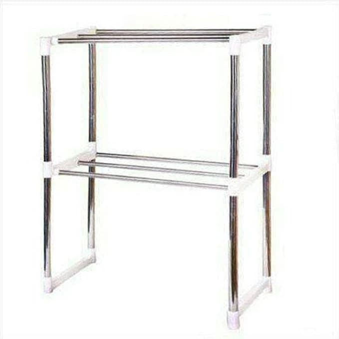 Generic Stainless Steel Microwave Oven Rack – 2 Tier, Tan, 30 x 8 x 6 cm
