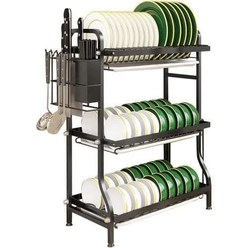 Metal dish rack - 3 shelves
