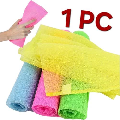 Long Body Scrub Towel – Nylon Bath Sponge