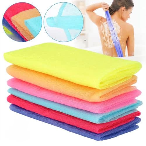 Long Body Scrub Towel – Nylon Bath Sponge