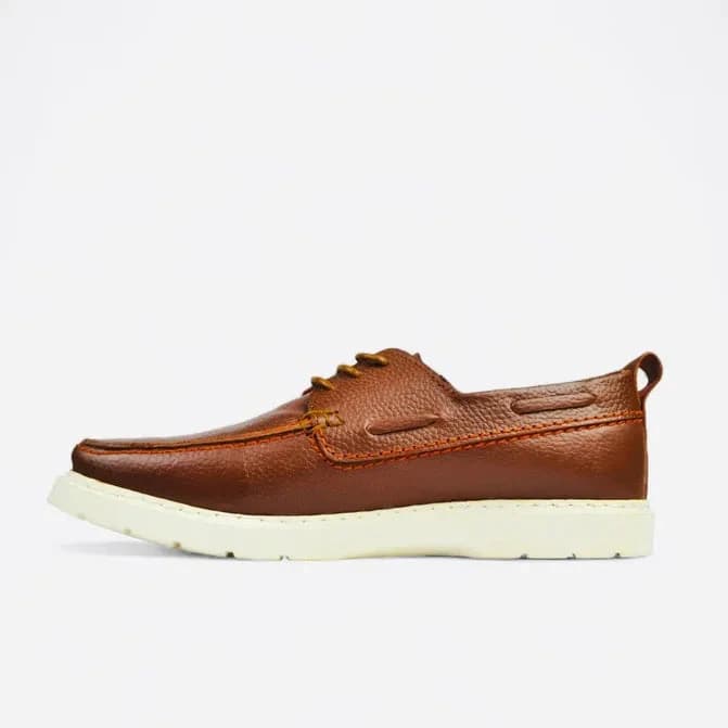 Leather Boat Shoes – Havana