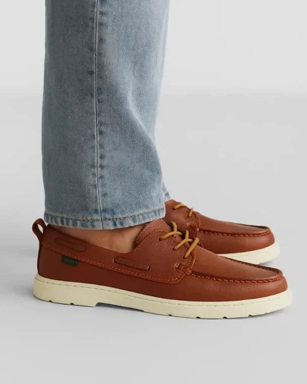 Leather Boat Shoes – Havana