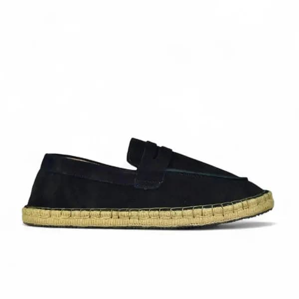 Leather Cangro Espadrilles - Black