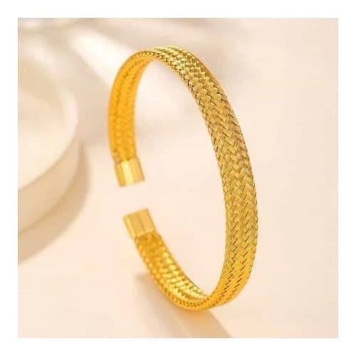Gold Plated Stainless Steel Mesh Bracelet